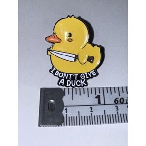 I Don’t Give A Duck Pin Brooch
